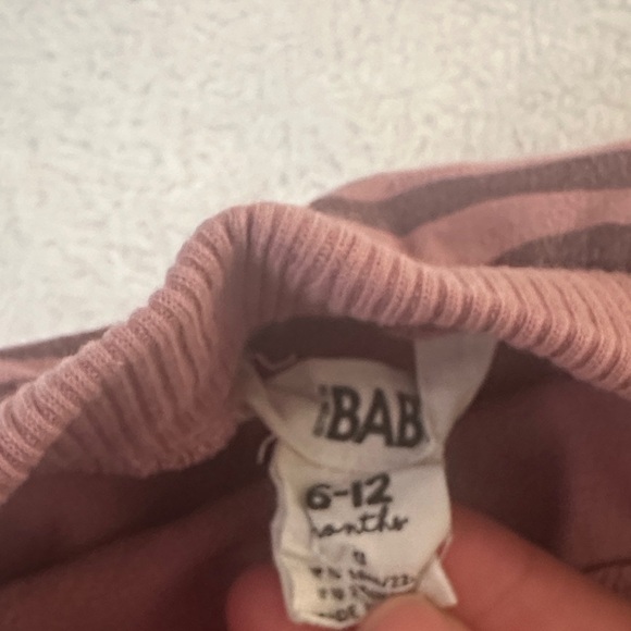 🌱 FREE WITH PURCHASE COTTON ON Plum and Black Zebra Joggers SIZE 12-18 MONTHS - Picture 3 of 3